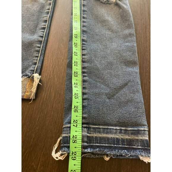 Anthropologie Pilcro High Rise Cigarette Slim Straight Leg Release Hem Jeans - Picture 10 of 10